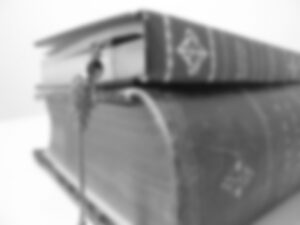 two blurry books